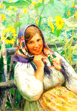 F.Sichkov  "The sunflowers"